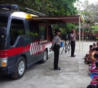  Tangkal Paham Radikal dan bahaya Narkoba , Sat Binmas Polres Pelalawan Penyuluhan ke Usia Dini.