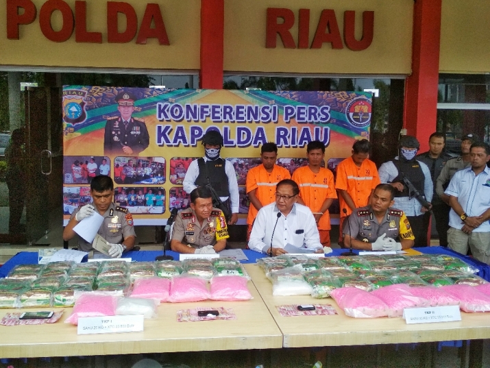 Wow, Polda Riau Ungkap Kasus Narkoba senilai 69 Miliar Rupiah