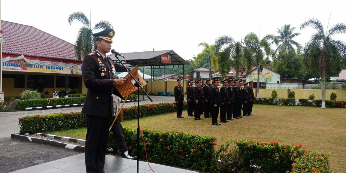 Kapolres Kampar Bacakan Amanat Kapolri Pada Hut RI Ke 73 Tahun 2018