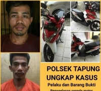Alasan Minjam, Dua Pelaku Penggelapan Sepeda Motor di Ringkus Polsek Tapung