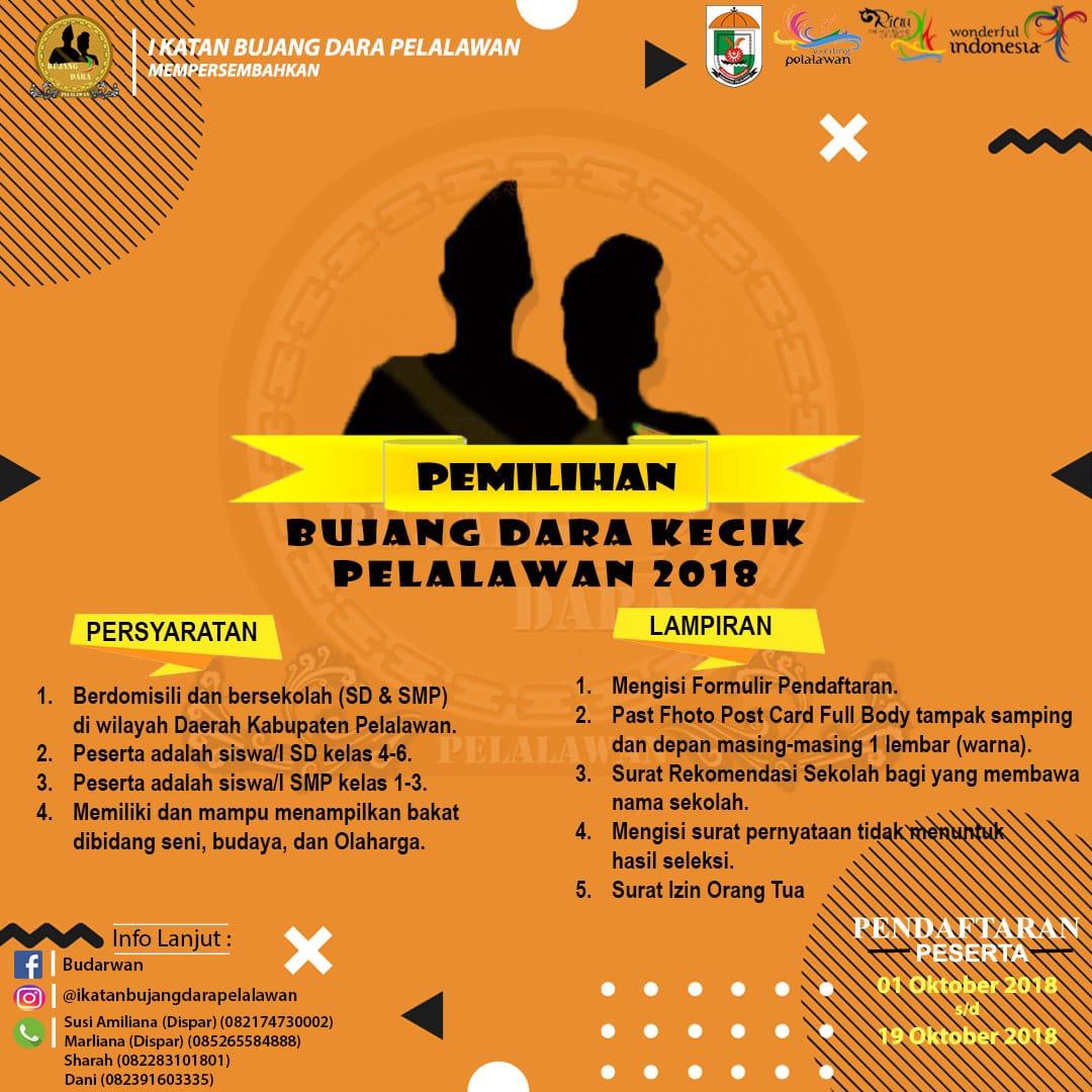 Mari ikuti seleksi Bujang dan Dara kabupaten Pelalawan