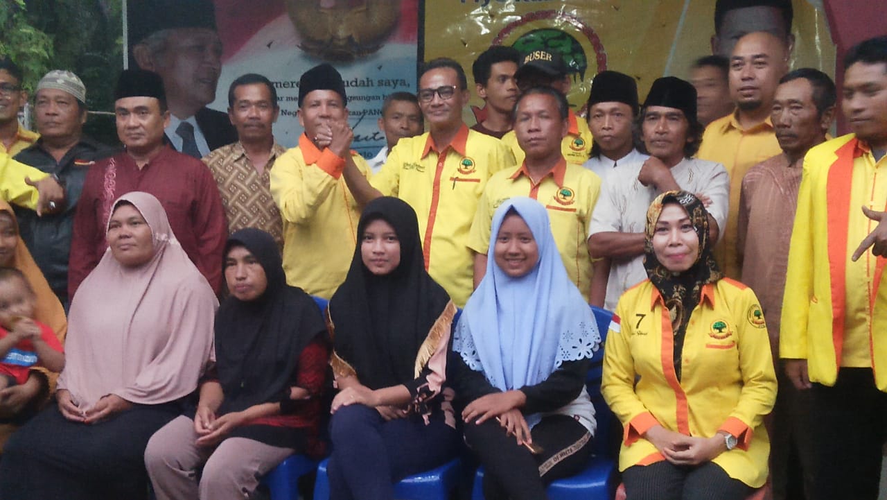 Hamdi Usman Caleg Partai Berkarya Kab.Pelalawan Nomor Urut 1 Ukui - Kerumutan Gelar Sosialisasi
