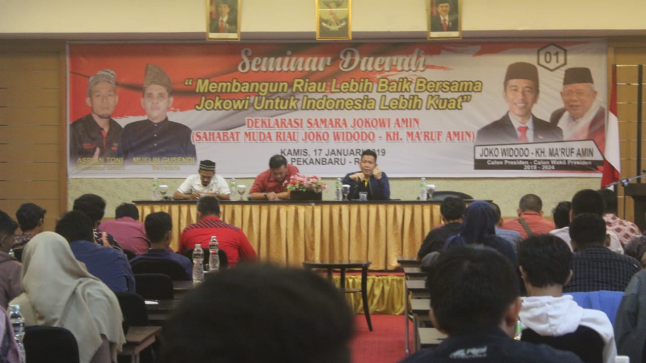 Deklarasi, SAMARA Riau Ingin Menangkan Jokowi Amin di Bumi Melayu