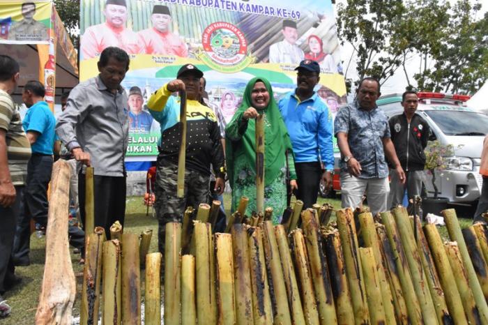 1500 Batang Lomang Singgang Meriahkan Penutupan HUT Kampar ke 69