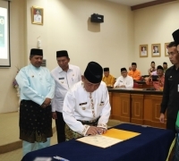 Bupati Pelalawan H.M.Harris lakukan Penandatanganan Pekansikawan