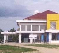 Belum Satu Tahun, Rumah Sakit Pratama Kecamatan Tualang Retak Retak