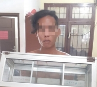 Polsek Tambang Kampar Ringkus Pencuri Kotak Infak