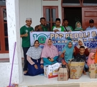 Di Harlah PPP Ke 47, DPC PPP Pelalawan Sambangi Korban Banjir 