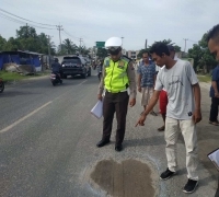 Pengendara Motor ‘Laga Kambing’, Satu Orang Tewas Ditempat