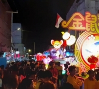 Karnaval Cap Go Meh di Rohil Ubah Kota Bagansiapiapi Jadi Terang Benderang