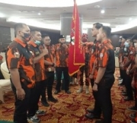 Setelah dilantik Oki Jumianto S.IP resmi pimpin Sapma Pemuda Pancasila Kota Pekanbaru