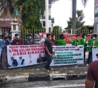 ALAMI gelar aksi unjuk rasa di Kejati Riau dan minta AHY memecat Drs. Achmad, M.Si