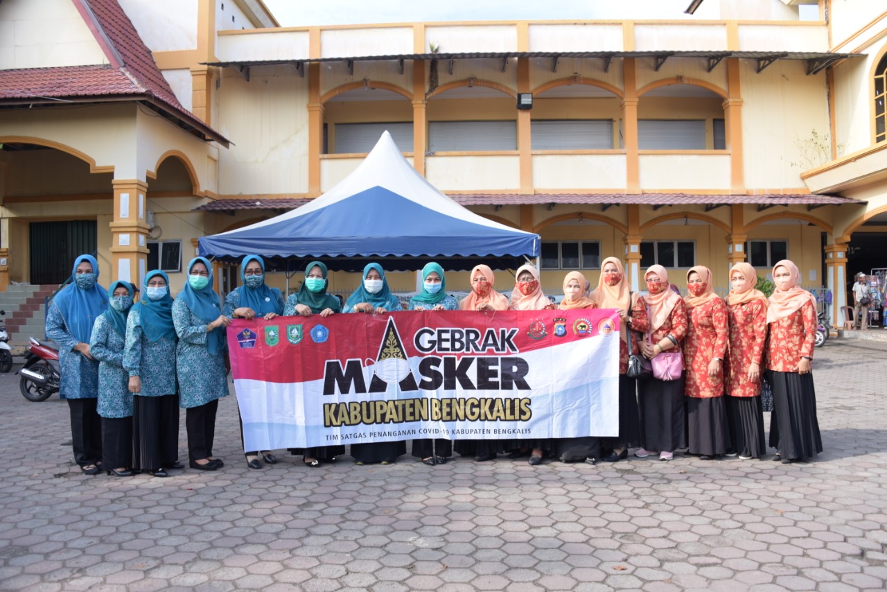 DWP Bengkalis Terima 2000 Bantuan Masker Dari Satgas Covid-19