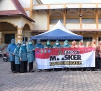 DWP Bengkalis Terima 2000 Bantuan Masker Dari Satgas Covid-19