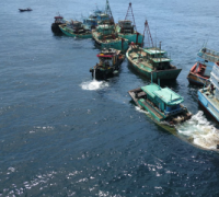 Kronologi Tertangkapnya 7 Kapal Tangkap Ikan Secara Ilegal di Perairan Rohil