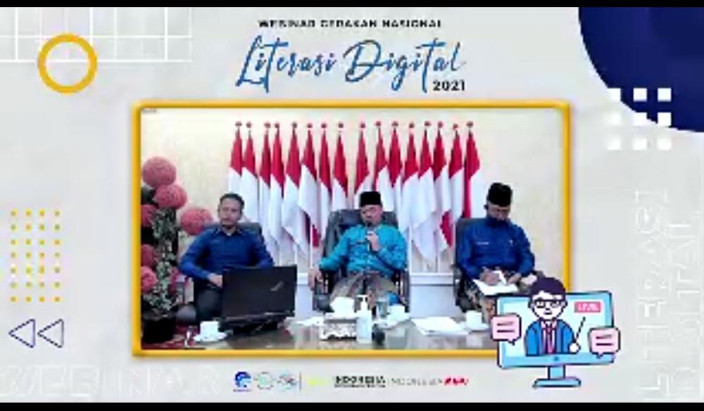 Webinar Gernas Literasi Digital di Rohil Paparkan Bahaya Hoax