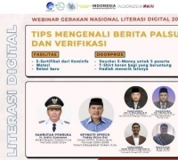 Webinar Gernas Literasi Digital di Rokan Hulu Paparkan Tips Mengenali Berita Palsu