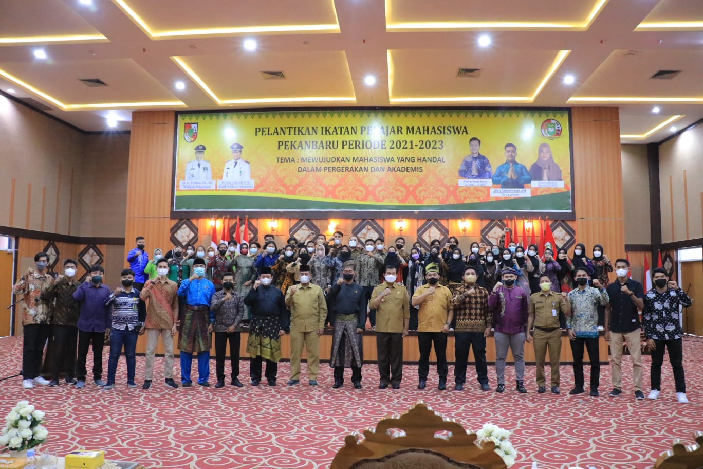 Berlangsung Khidmat, Pengurus IPEMARU Periode 2021-2031 Resmi Dilantik Walikota Pekanbaru