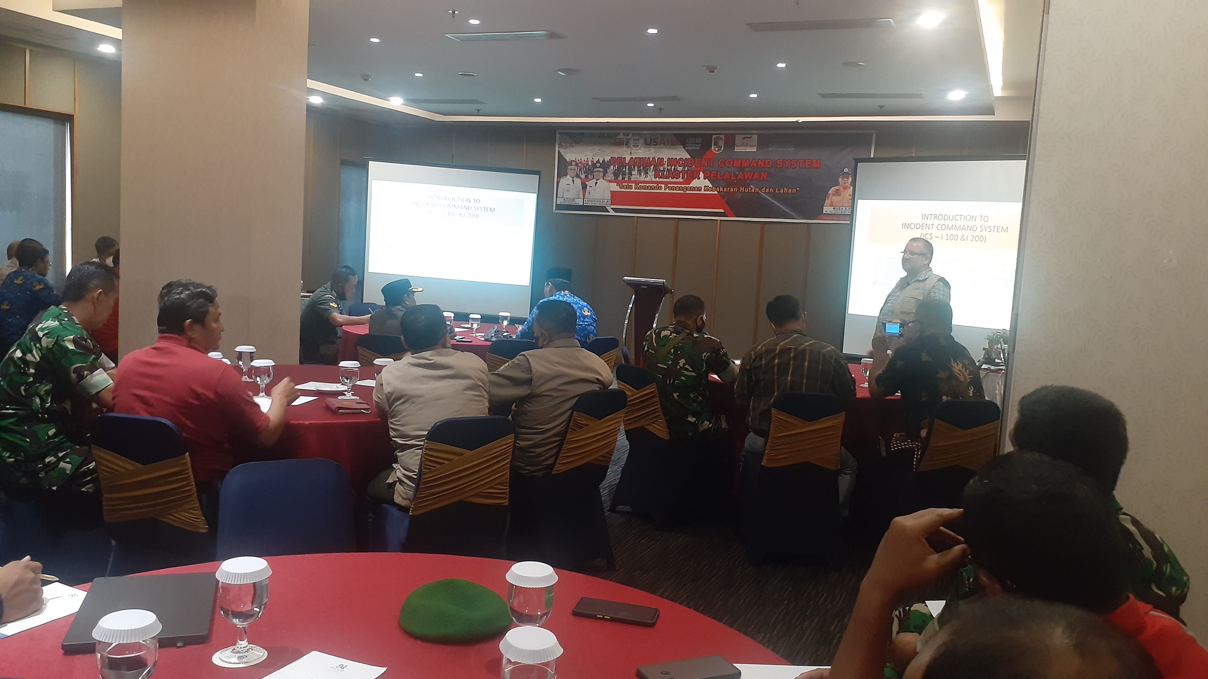 Pelatihan Incident Command System dibuka oleh Assisten I Setda Kabupaten Pelalawan