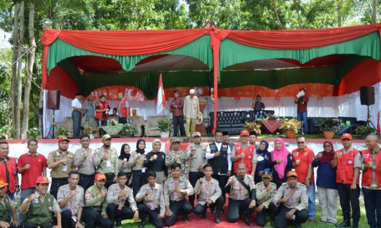 H. Zukri Buka Acara Pelatihan Tagana Di Kecamatan Bandar Sekijang