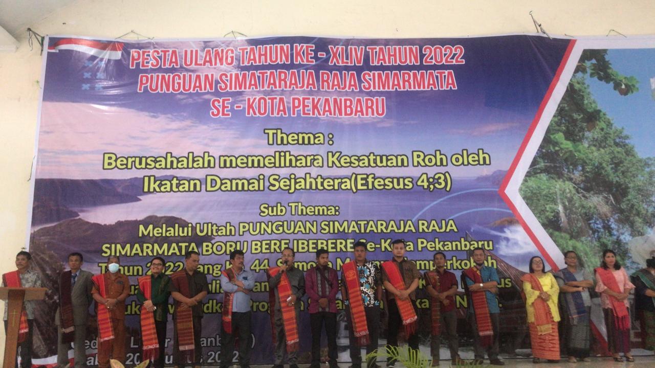 Sembari Pelantikan Pengurus Baru, Punguan Marga Simarmata Pekanbaru Juga Rayakan HUT ke 44 Tahun