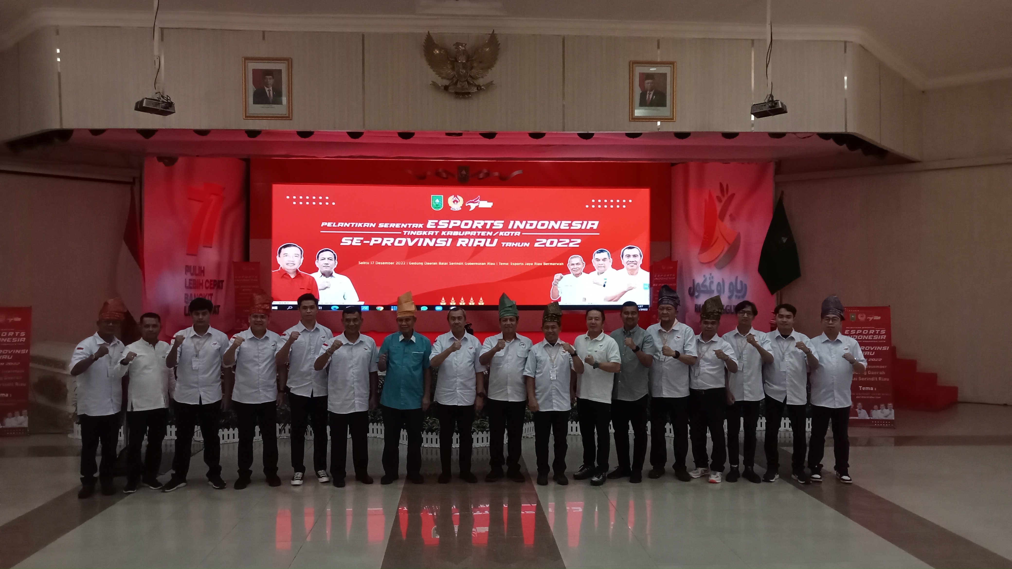 Dihadiri Gubri H.Syamsuar, Pengurus ESport Indonesia Se Provinsi Riau Resmi Dilantik