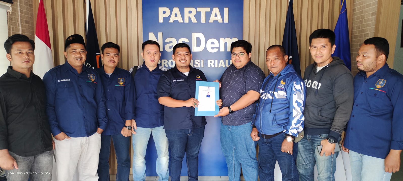 Ketum BMR Riau Broery MP Daftarkan Diri Bacaleg Nasdem Kota Pekanbaru