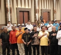 Hadiri Diskusi Panel Pemilu 2024 di Pekanbaru, Bupati Rohil Ajak Masyarakat Tolak Politik Sara dan Hoaks