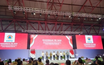 Sekda Rohil Hadiri Rakornas Penanggulangan Bencana Tahun 2023 di Jakarta
