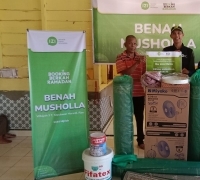 Sambut Ramadhan, Relawan IZI Riau Serahkan Bantuan Program Benah Mushola Ditiga Mesjid Kepulauan Meranti 