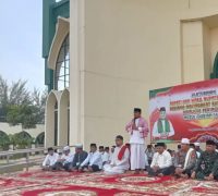 Bupati H Zukri  Dan Wakil Bupati  H Nasaruddin SH, Hadiri Peringatan  Nuzulul Alqur’an 1444 H di Masjid Besar Ulul Azmi Pelalawan