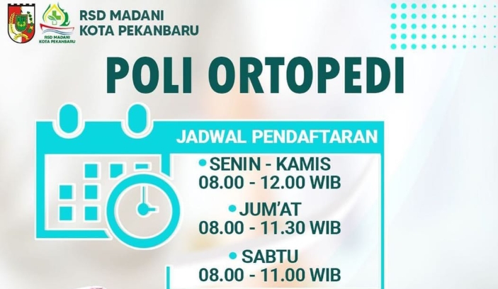 Hadir di RSD Madani, Ini Layanan dan Jadwal Poli Ortopedi di RSD Madani