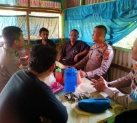 Jum'at Curhat, Kapolsek Tapung Hulu Tindaklanjuti Terkait Jalan Sering Rusak