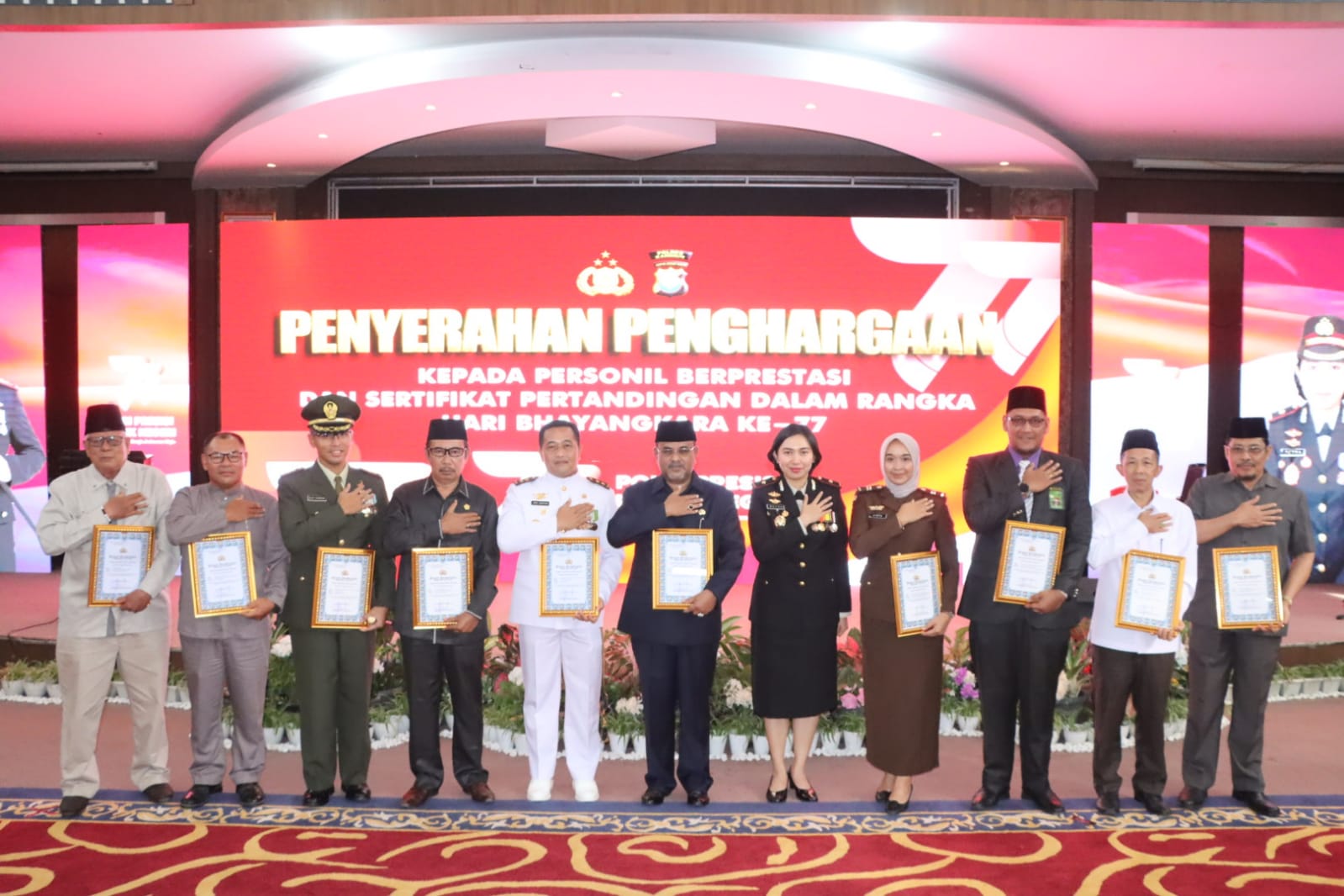 Puncak Hari Bhayangkara Ke-77, Polres Karimun Gelar Upacara dan Syukuran
