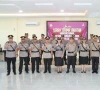 Kapolres Karimun Pimpin Upacara Sertijab Sejumlah Pejabat Polres Karimun