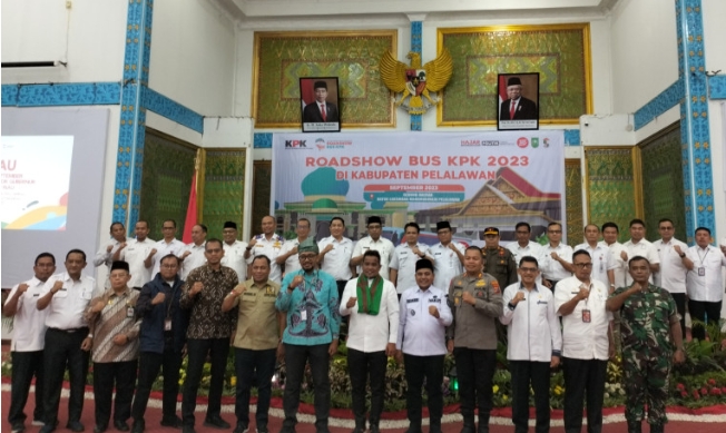KPK Gelar Roadshow Ke Kabupaten Pelalawan, Paparkan Kampanye Anti Korupsi dan Gratifikasi