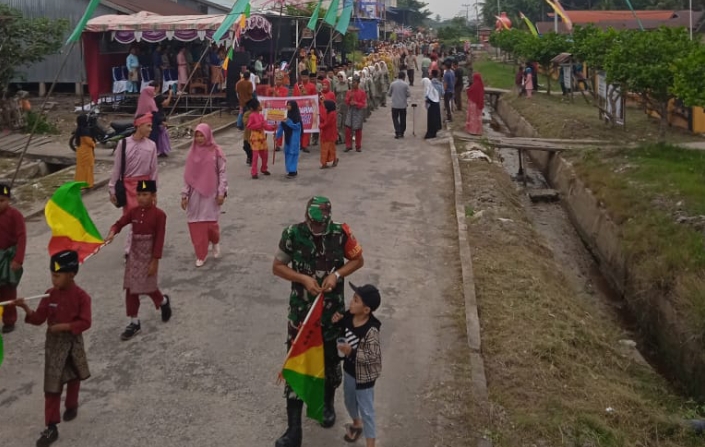 Camat Kuala Kampar Resmikan Pelepasan Kapilah Pawai Taarup MTQ Ke Xl Sekecamatan Kuala Kampar