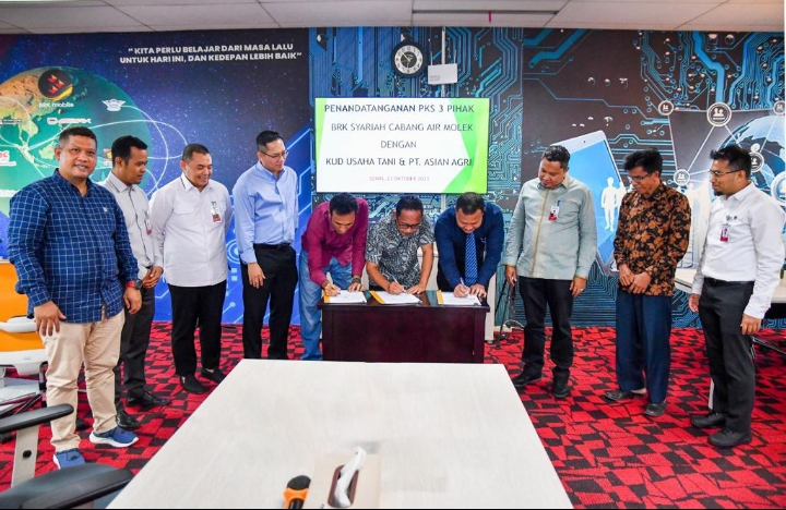 BRK Syariah Alokasikan Pembiayaan Replanting Untuk 178 Hektar Kebun Sawit di Desa Air Putih Inhu