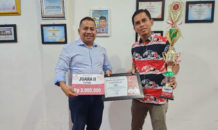 Tim Perumda Tuah Sekata Juara II Futsal Antar OPD Dalam Rangka Hari Jadi Kabupaten Pelalawan