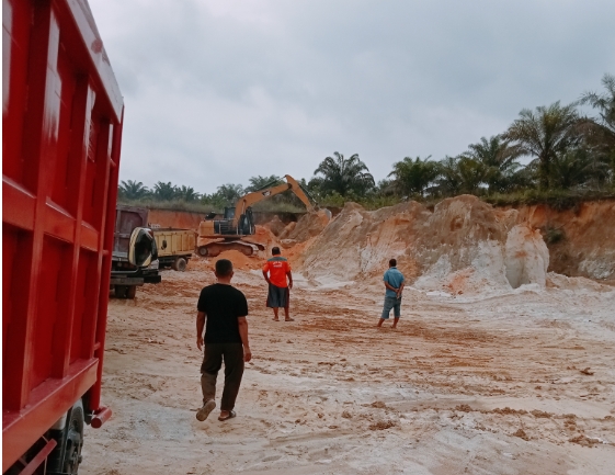 Marak Galian C Diduga Ilegal di Desa Karya Indah, Kades Karya Indah : Usaha Galian Tanah Timbunan Tidak Kantongi Izin