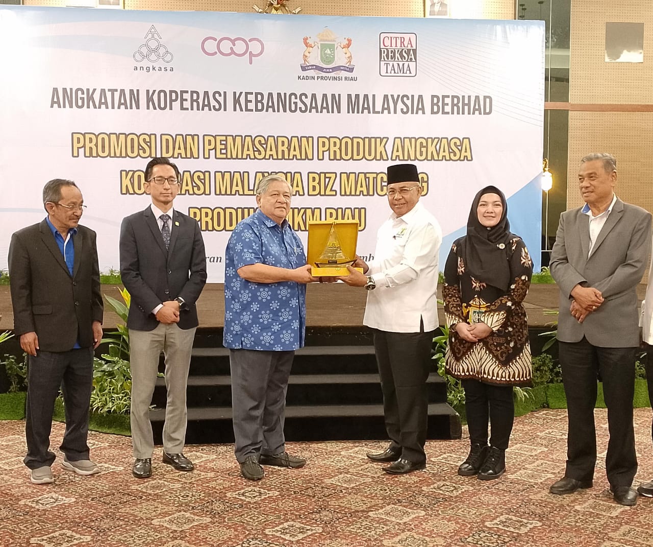 Kadin Riau Bersama Koperasi Kebangsaan Malaysia Berhad Promosikan UMKN Antar Bangsa