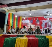 Dalam Momen Acara Rupat Bersholawat Kapolsek Rupat IPTU Siswoyo, S.H Mengajak Masyarakat Sukseskan Pemilu 2024 Aman dan Damai