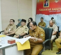 Bersama Kemendagri RI, PJ Bupati Kampar Ikuti Rakor Inflasi Secara Virtual