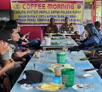 Polsek Rupat Dalam Rangka Colling System dan Ciptakan Harkamtibmas Pemilu Serentak Rahun 2024 Aman dan Damai di Desa Parit Kebumen Kecamatan Rupat