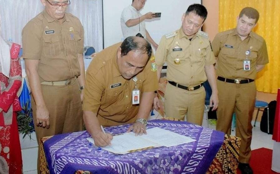 Pj Bupati Hambali, SE, M,B,A, MH membuka secara resmi musyawarah rencana pembangunan (Musrembang) rencana kerja pembangunan daerah (RKPD) di Kecamatan Kampa.