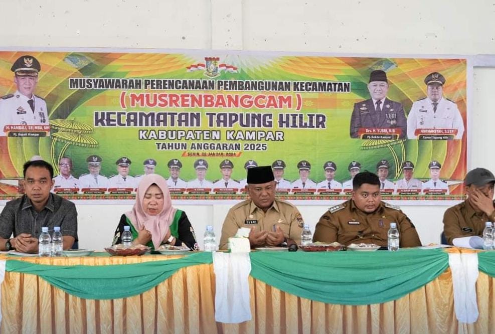 Pj Sekda Kampar, Drs.H.Yusri, M.Si buka Musrenbang (Musyawarah Rencana Pembangunan) RKPD (Rencana Kerja Pembangunan Daerah).