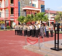 Polres Karimun Gelar Apel Gabungan Kontijensi