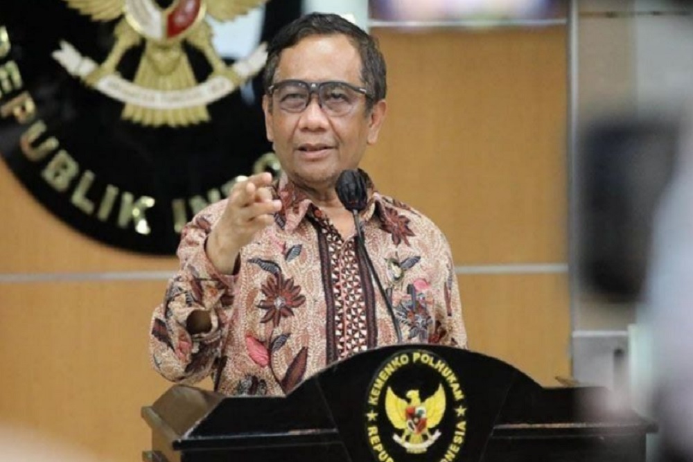Mahfud MD sampaikan mengundurkan diri dari Menko Polhukam.