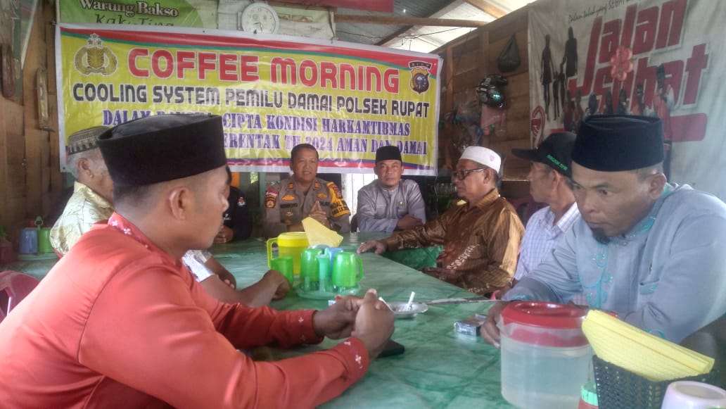 Polsek Rupat Gelar Coffe morning.