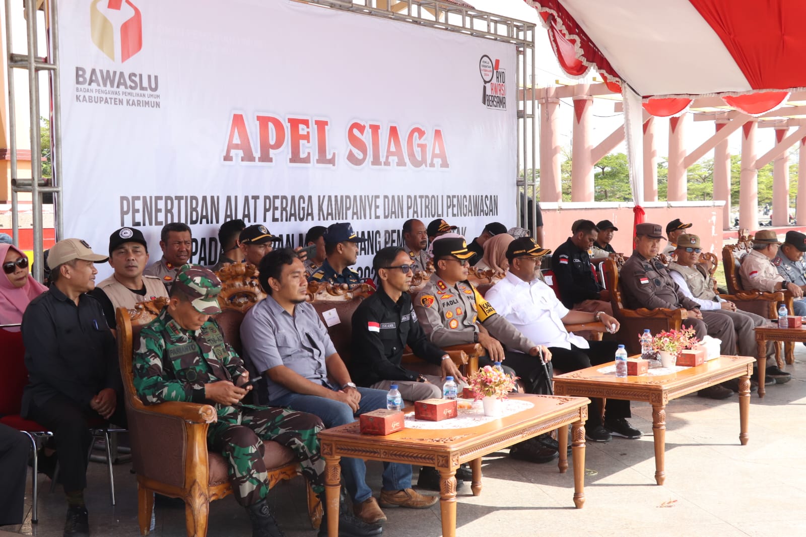 Polres Karimun Kawal Penertiban APK Saat Masa Tenang